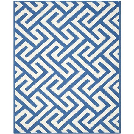 SAFAVIEH Four Seasons Hand Hooked Rectangle Rug- Ivory - Blue- 3 ft. 6 in. x 5 ft. 6 in. FRS241K-4